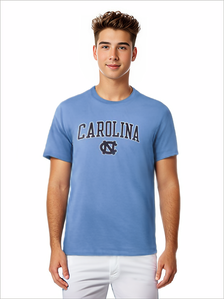 Champion North Carolina Tarheels UNC Arched Logo Light Blue T-Shirt