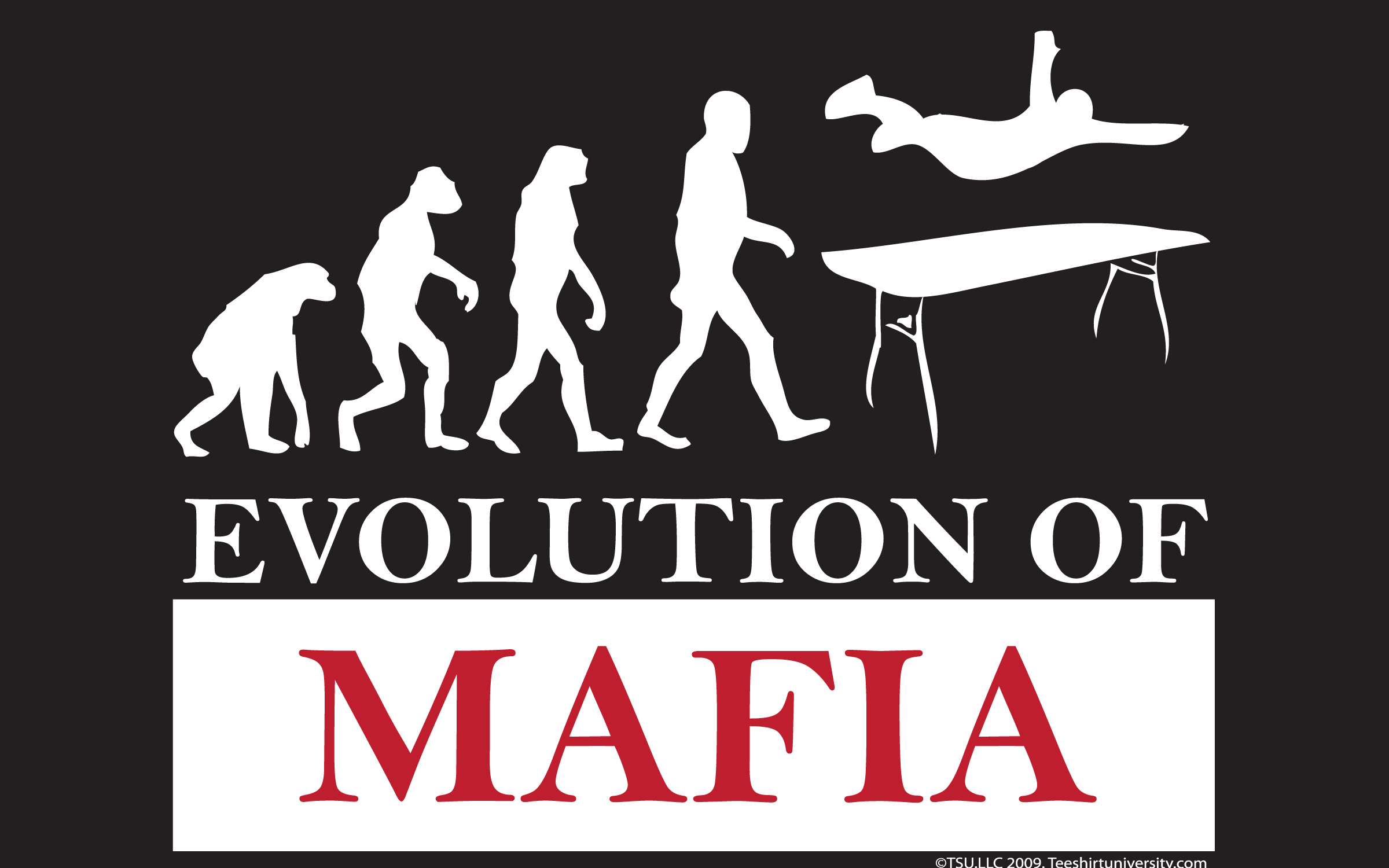 Evolution of Buffalo Mafia T Shirt - TeeShirtUniversity.com