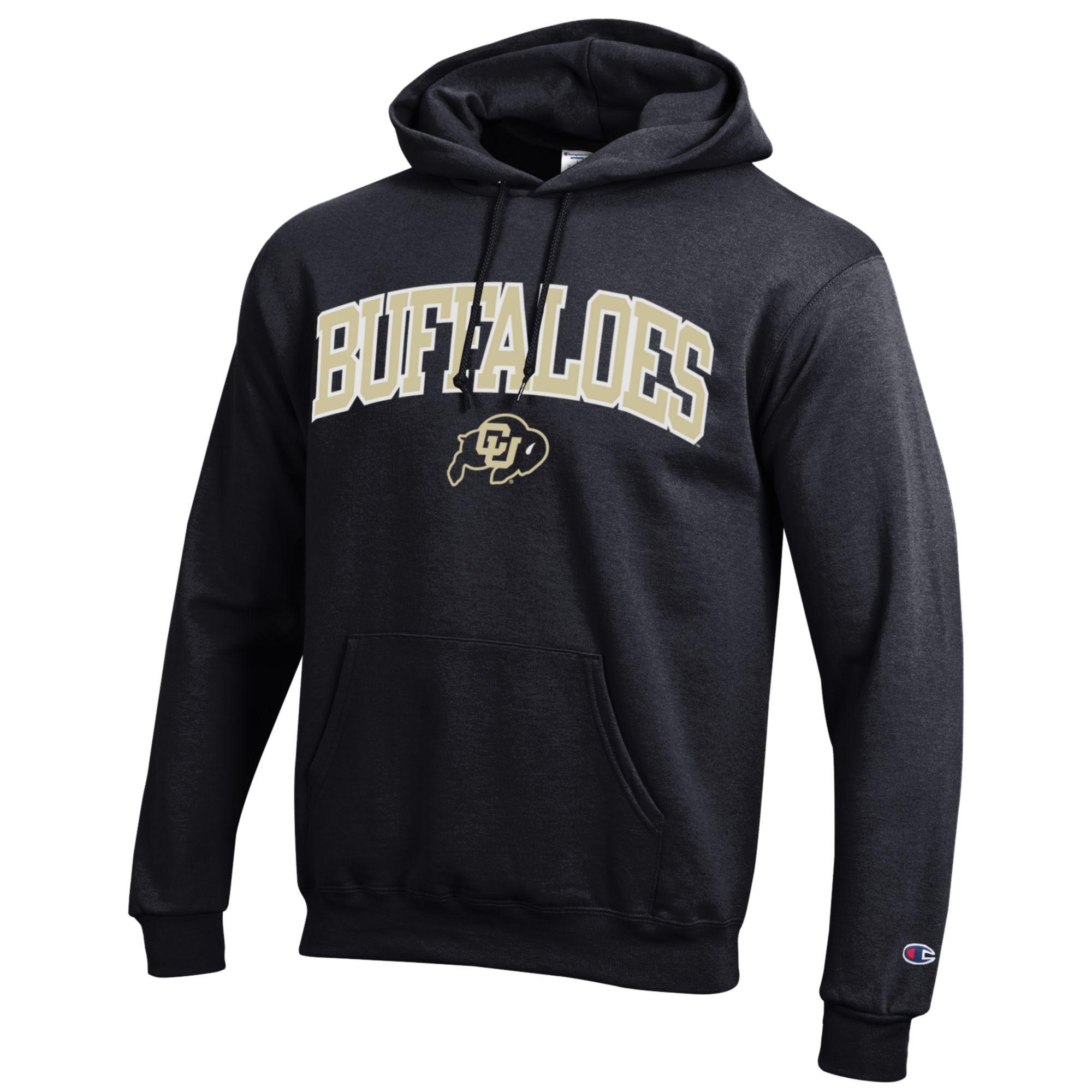 Champion University of Colorado Buffalos Hooded Sweatshirt Black Large