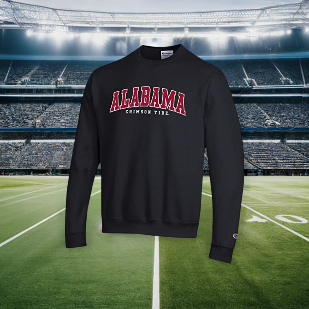 Alabama Crimson Tide Crewneck Sweatshirt Black