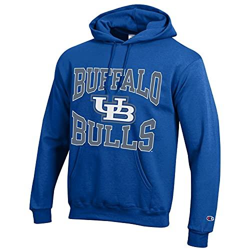 Champion University at Buffalo UB Bulls Hoodie Royal - TeeShirtUniversity.com