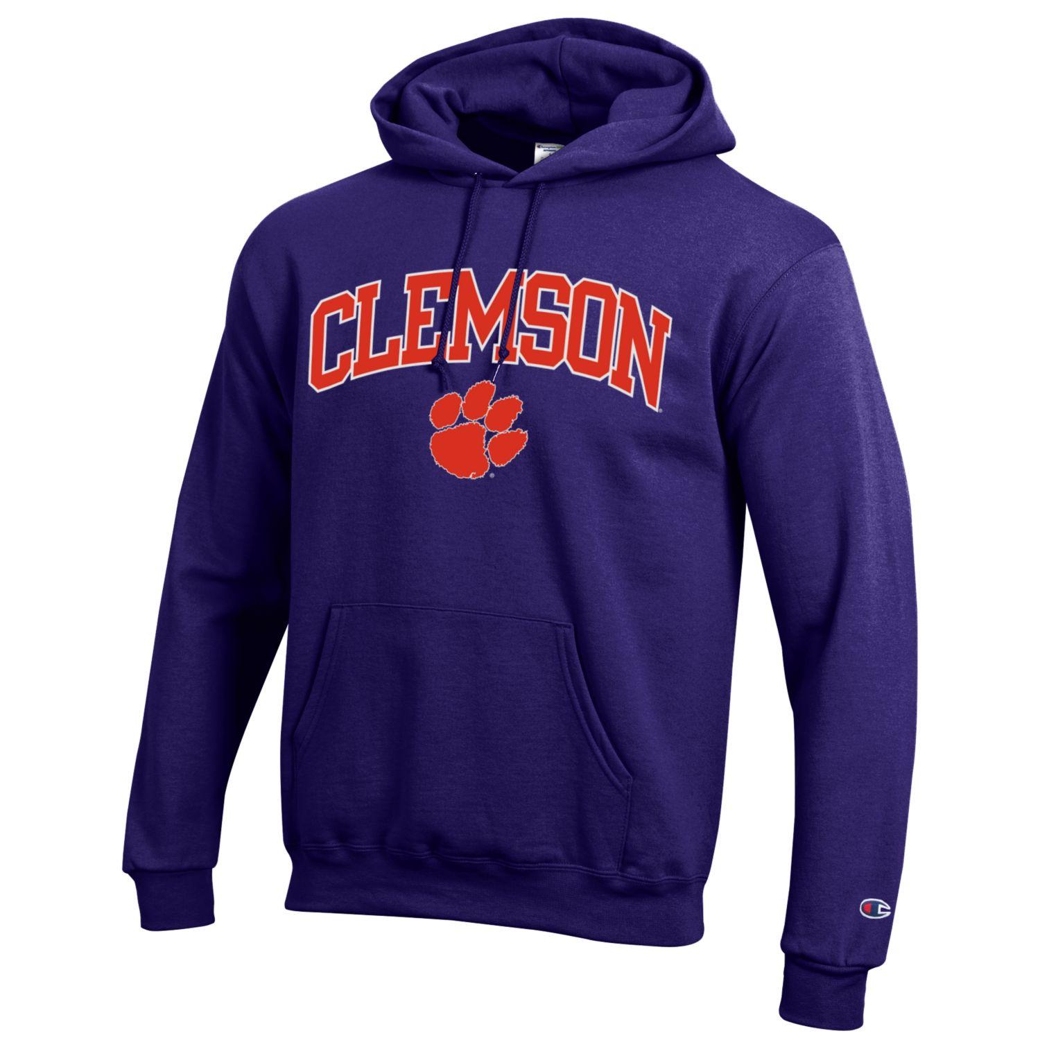 Clemson University Hooded Sweatshirt, Purple