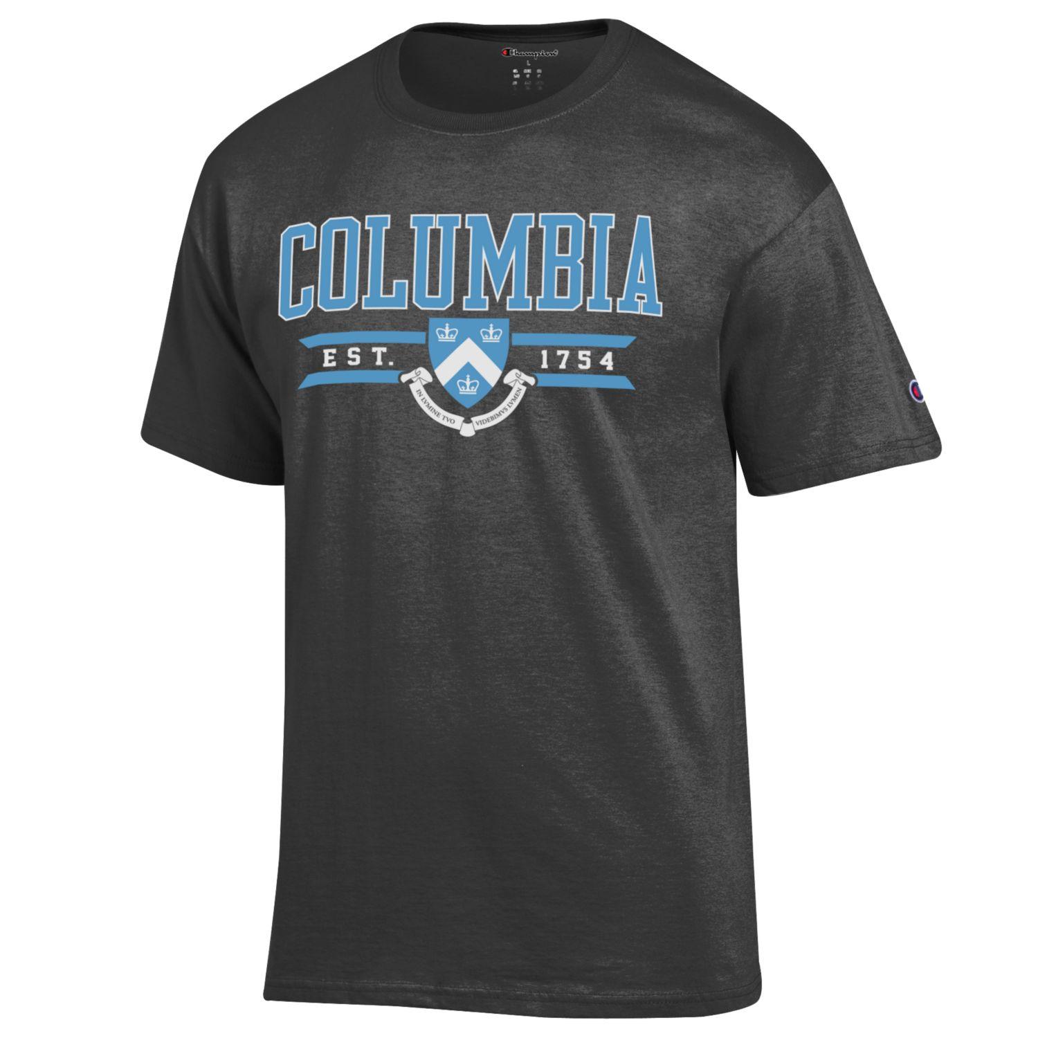 Columbia University Lions T-Shirt, gray - TeeShirtUniversity.com 
