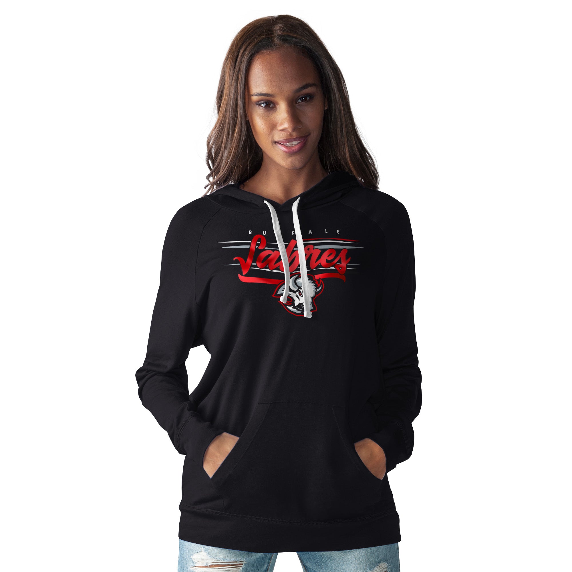 Buffalo Sabres Starter Women's Hooded Sweatshirt - Black
