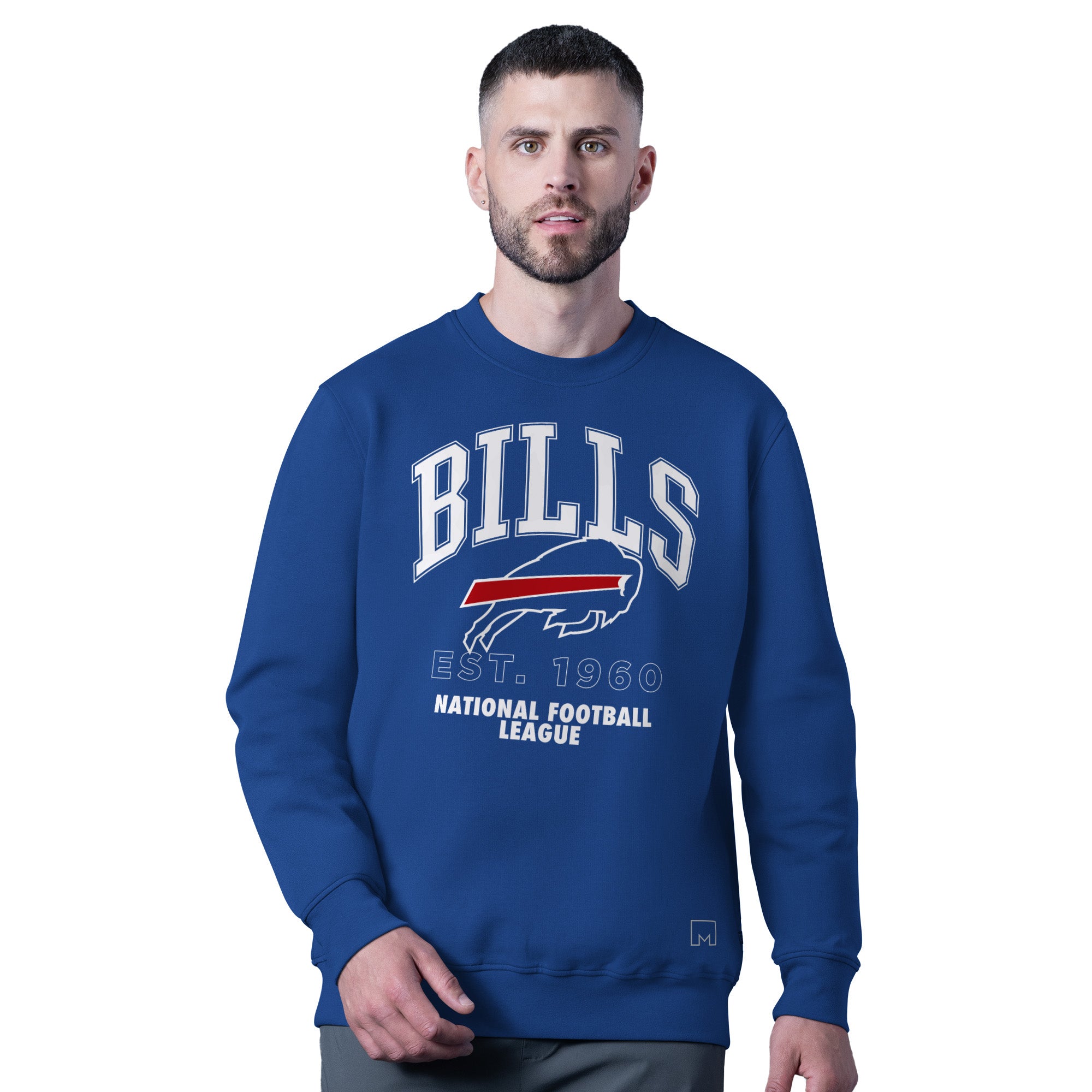 Buffalo Bills MSX by Michael Strahan Performance Confidence Crewneck