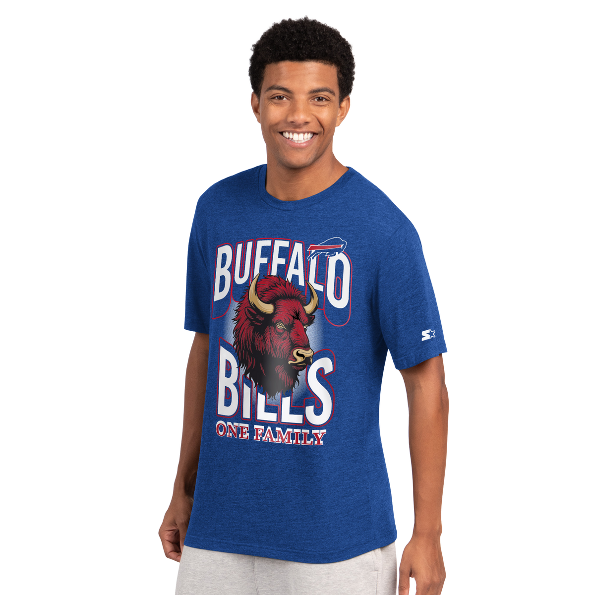 Buffalo Bills Starter One Family T-shirt- Royal Blue