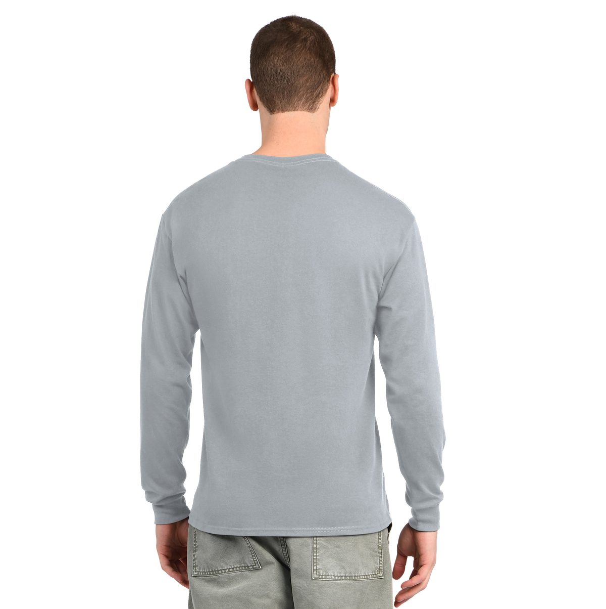 Buffalo Bills Starter 1960 Helmet Long-Sleeve Tee - Gray