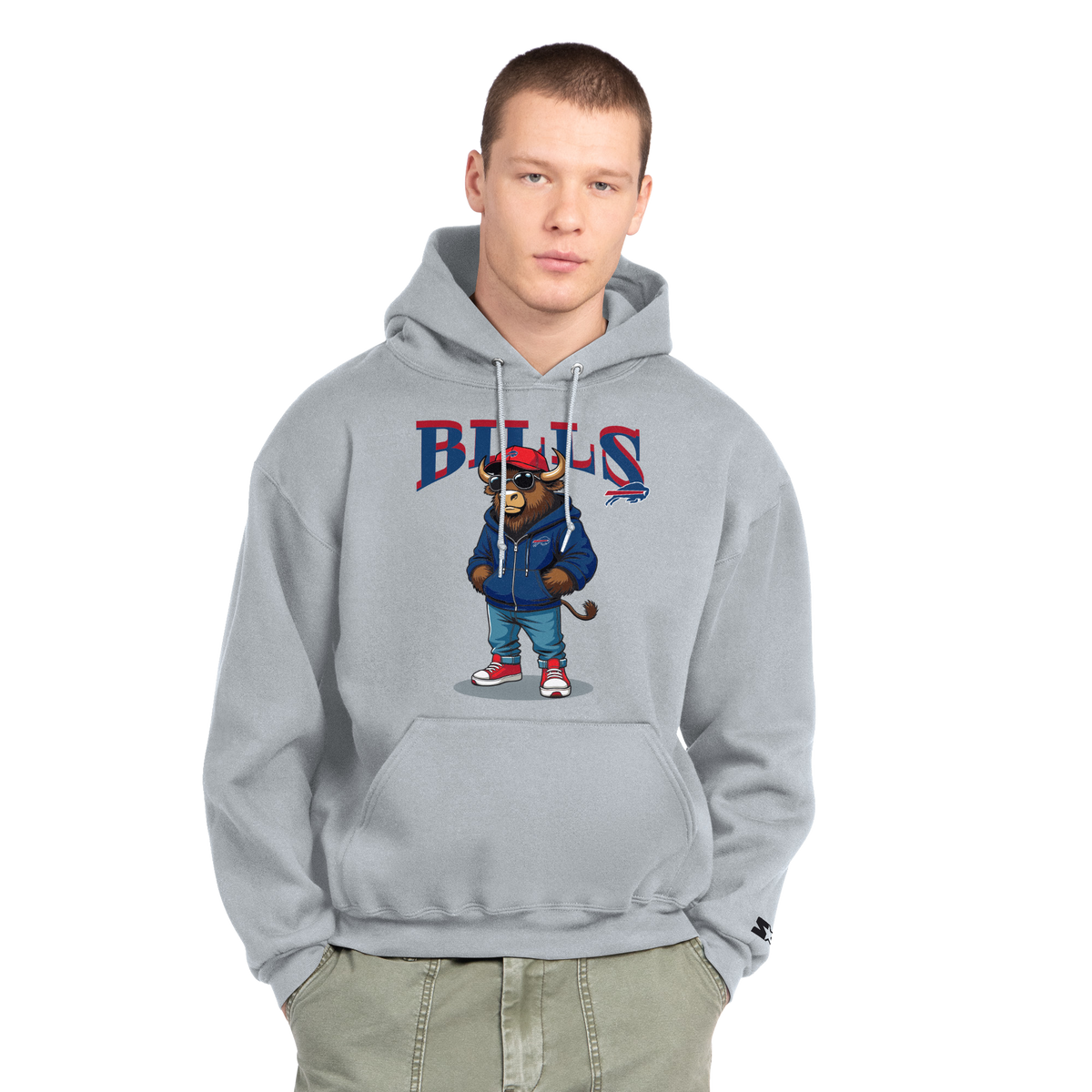 Buffalo Bills Starter Cool Buffalo Hoodie in Royal Blue - Front View
