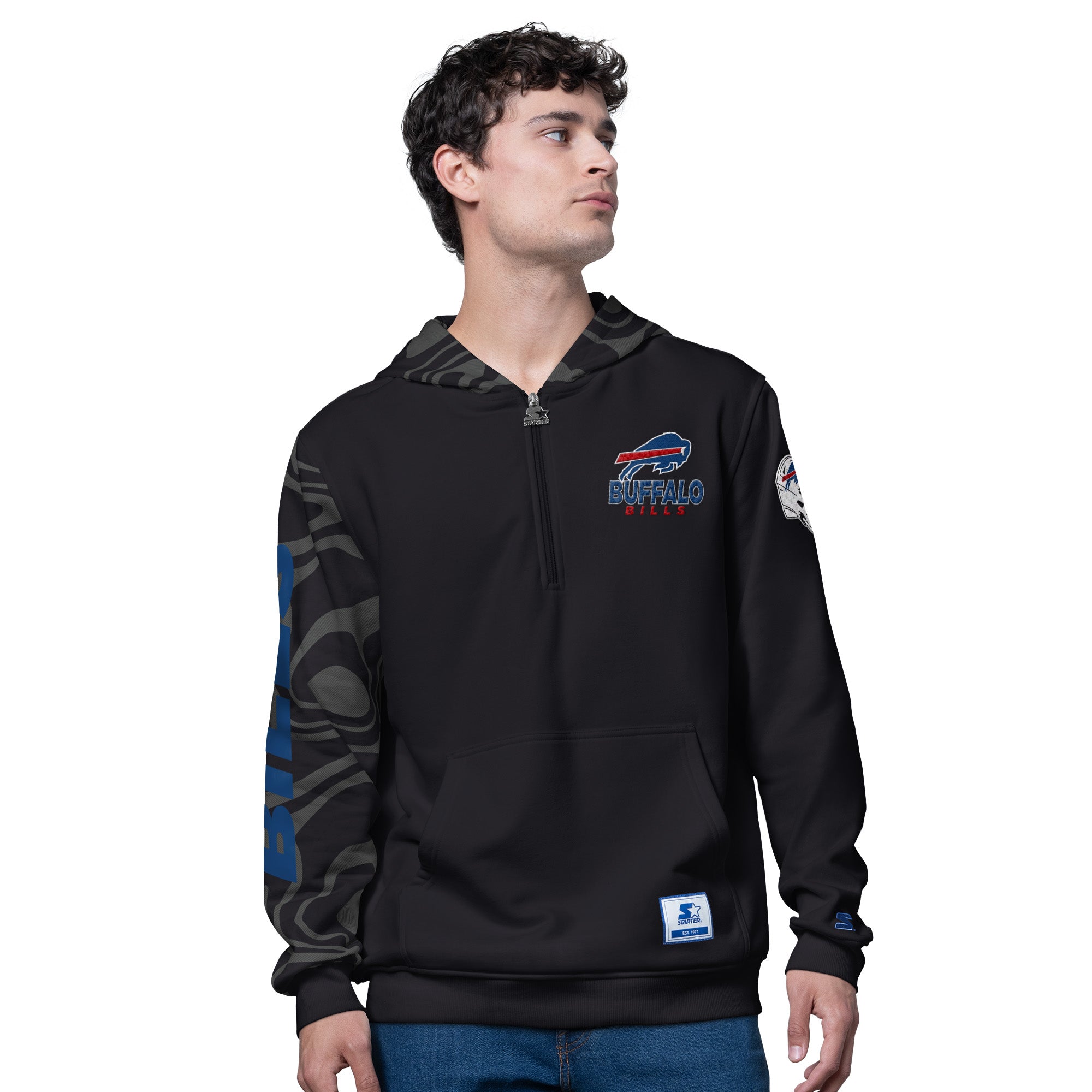 Bills Starter FREEPLAY Zipper 1/4 hoodie