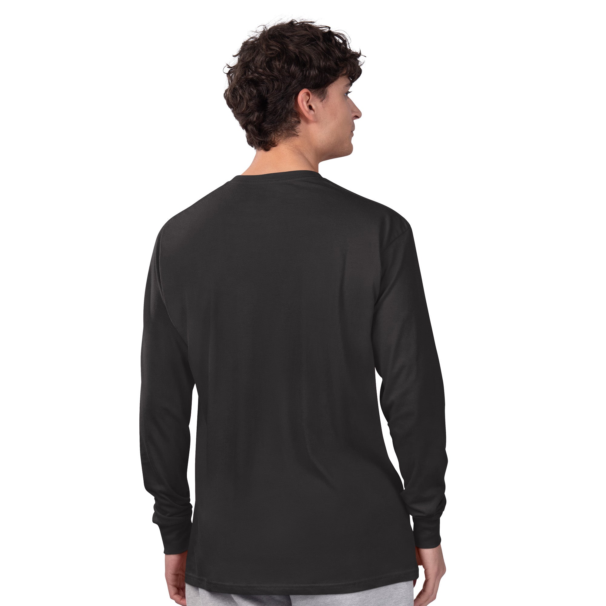 Buffalo Sabres Goathead Starter Retro Long Sleeve T-Shirt - Black