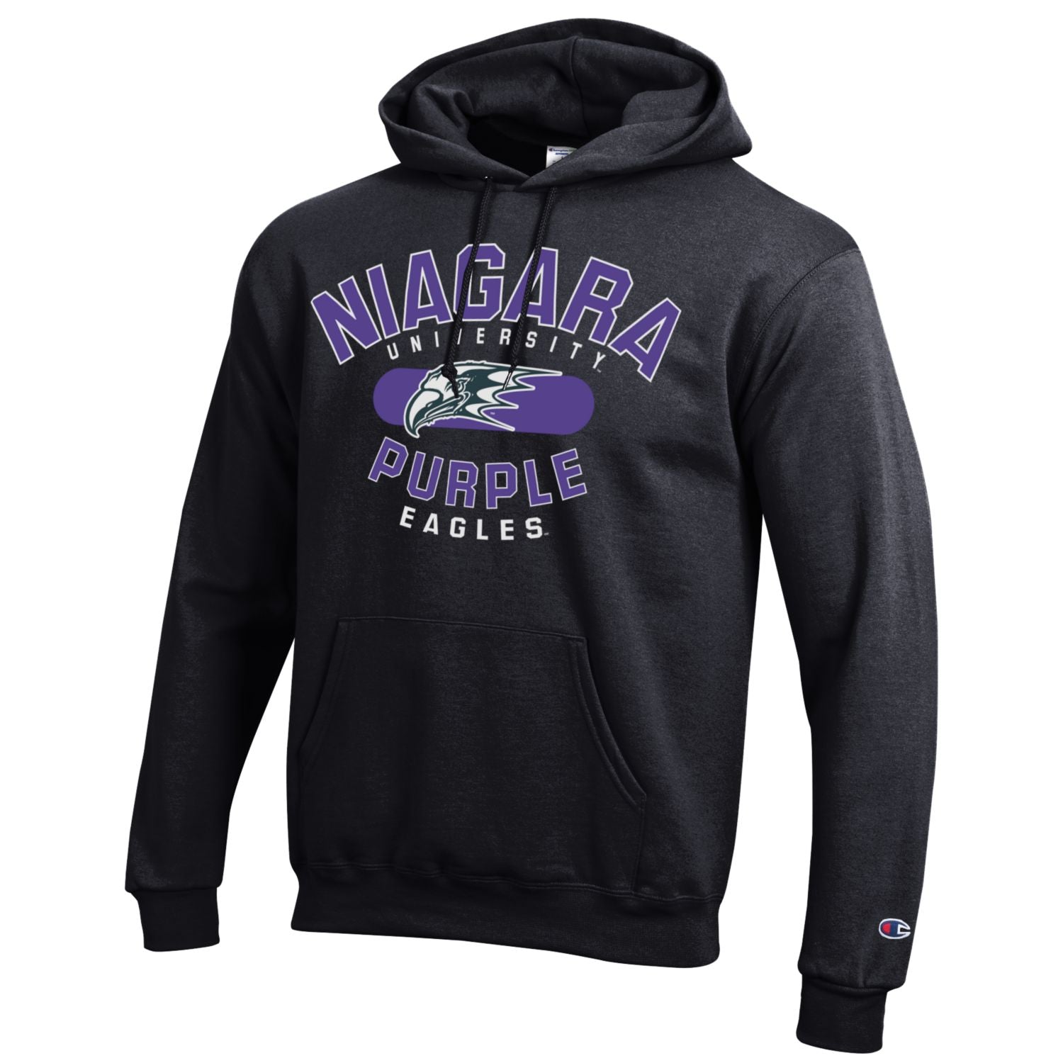 Niagara University Purple Eagles Hoodie, Black