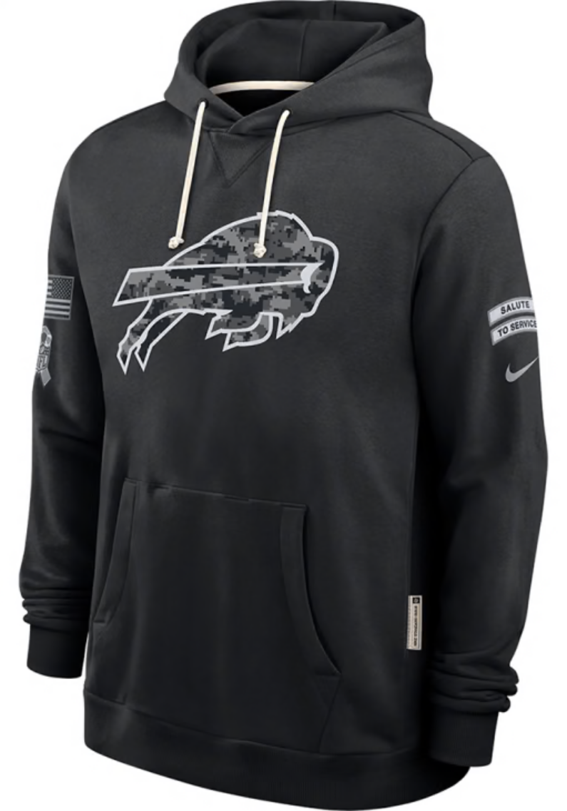 Nike Buffalo Bills 2026 Black Salute to Service Hoodie | TeeShirtUniversity