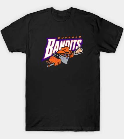 Buffalo Bandits T-shirt Black - TeeShirtUniversity.com 