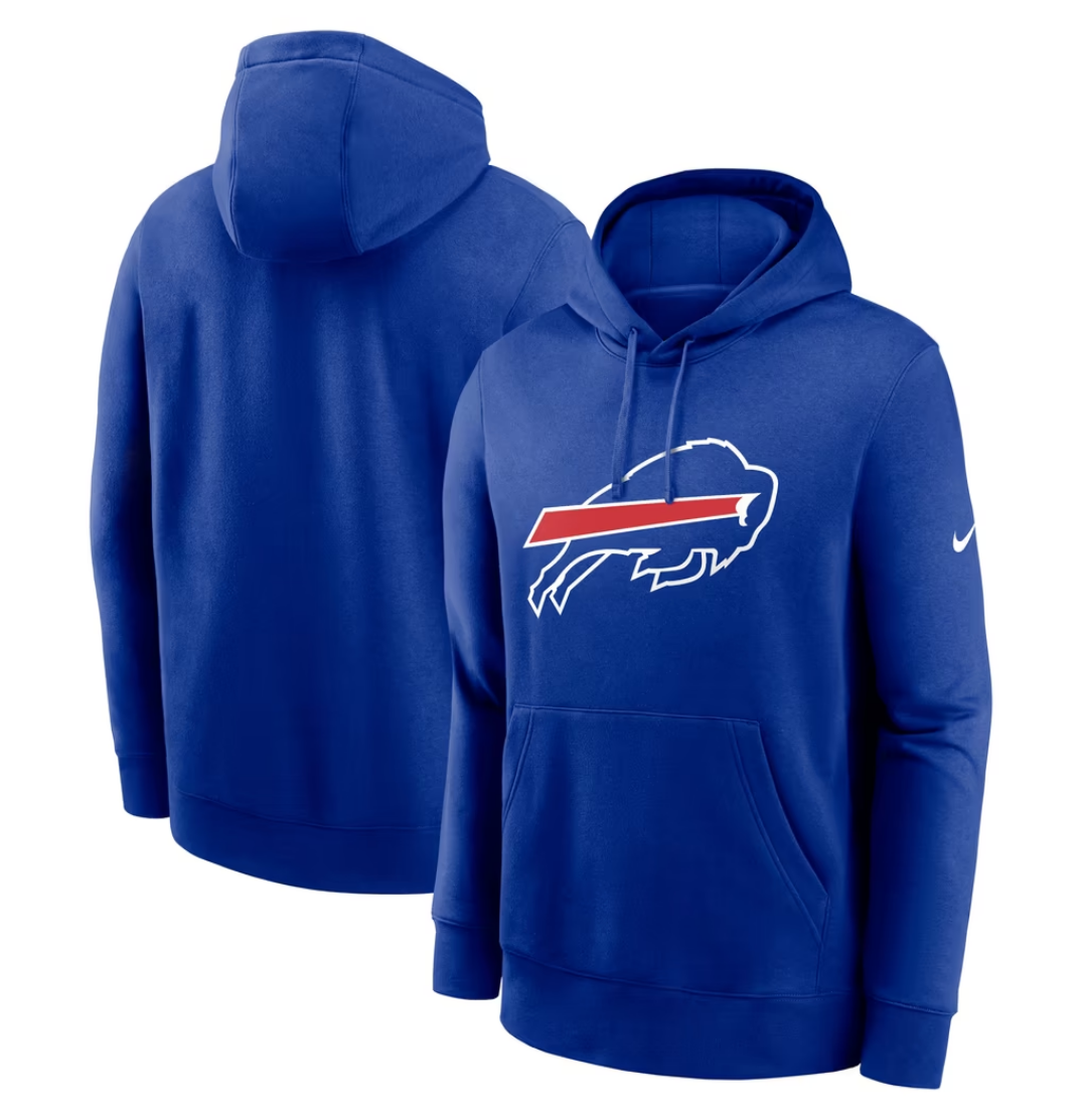 Buffalo Bills Nike Team Ombre Fleece Hoodie - Royal Blue | TeeShirtUniversity