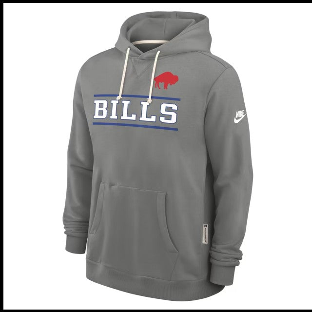 Buffalo Bills Nike Standard Issue Replay Officials Alternate Dri-FIT Hoodie - Gray