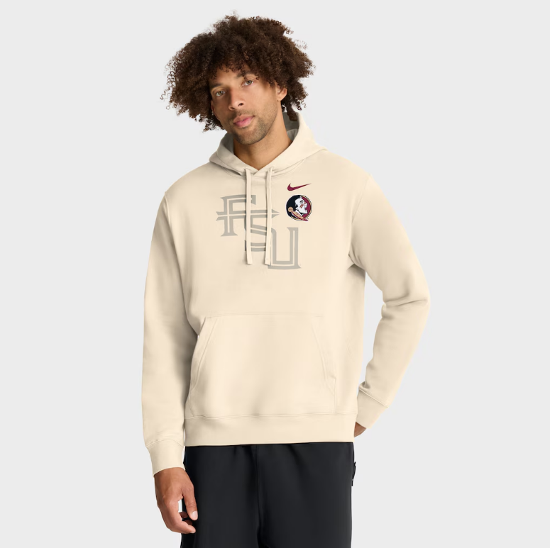 Florida State University Seminoles  Nike Curveball Hoodie - Cream