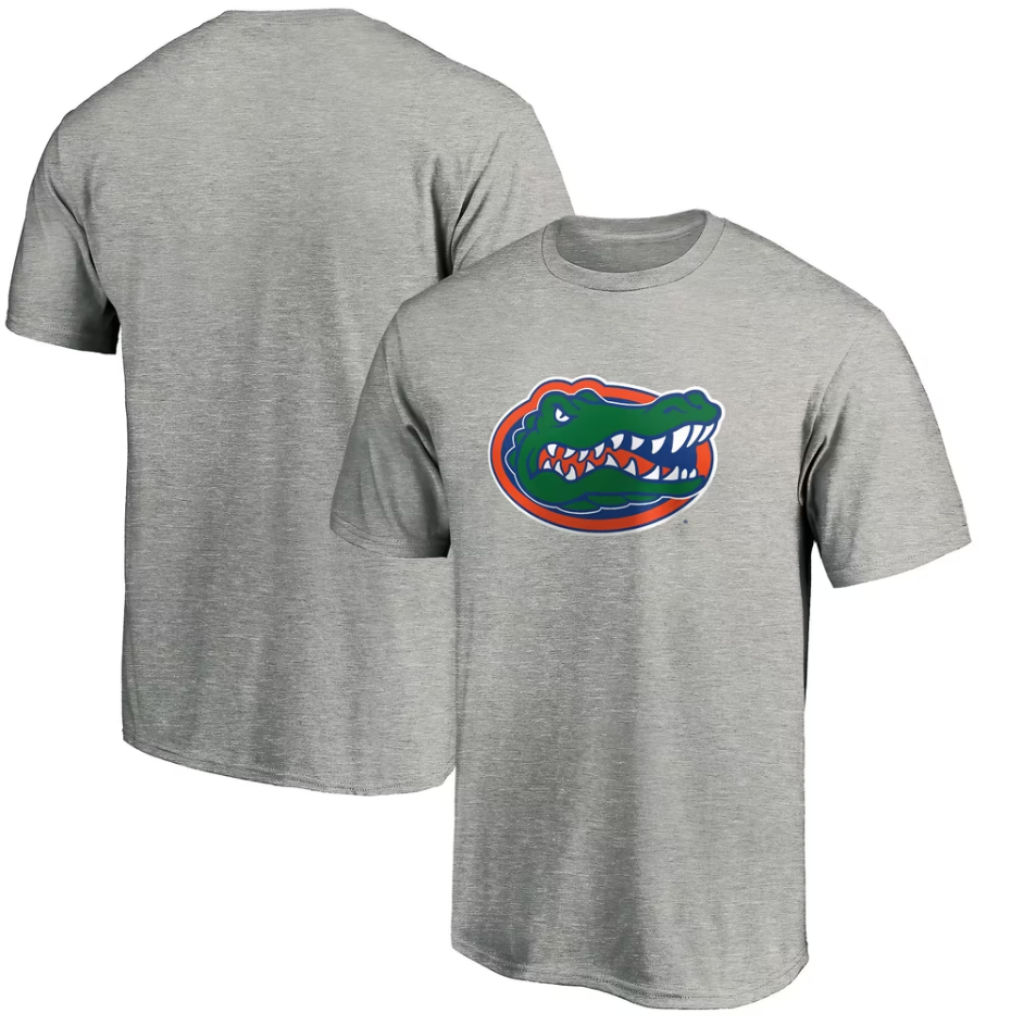 Florida Gators Logo T-Shirt - Heather Gray | TeeShirtUniversity