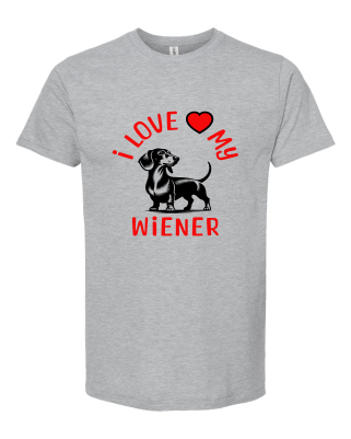 I Love my wiener dog T-shirt