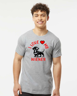 I love my Wiener dog Funny T Shirt