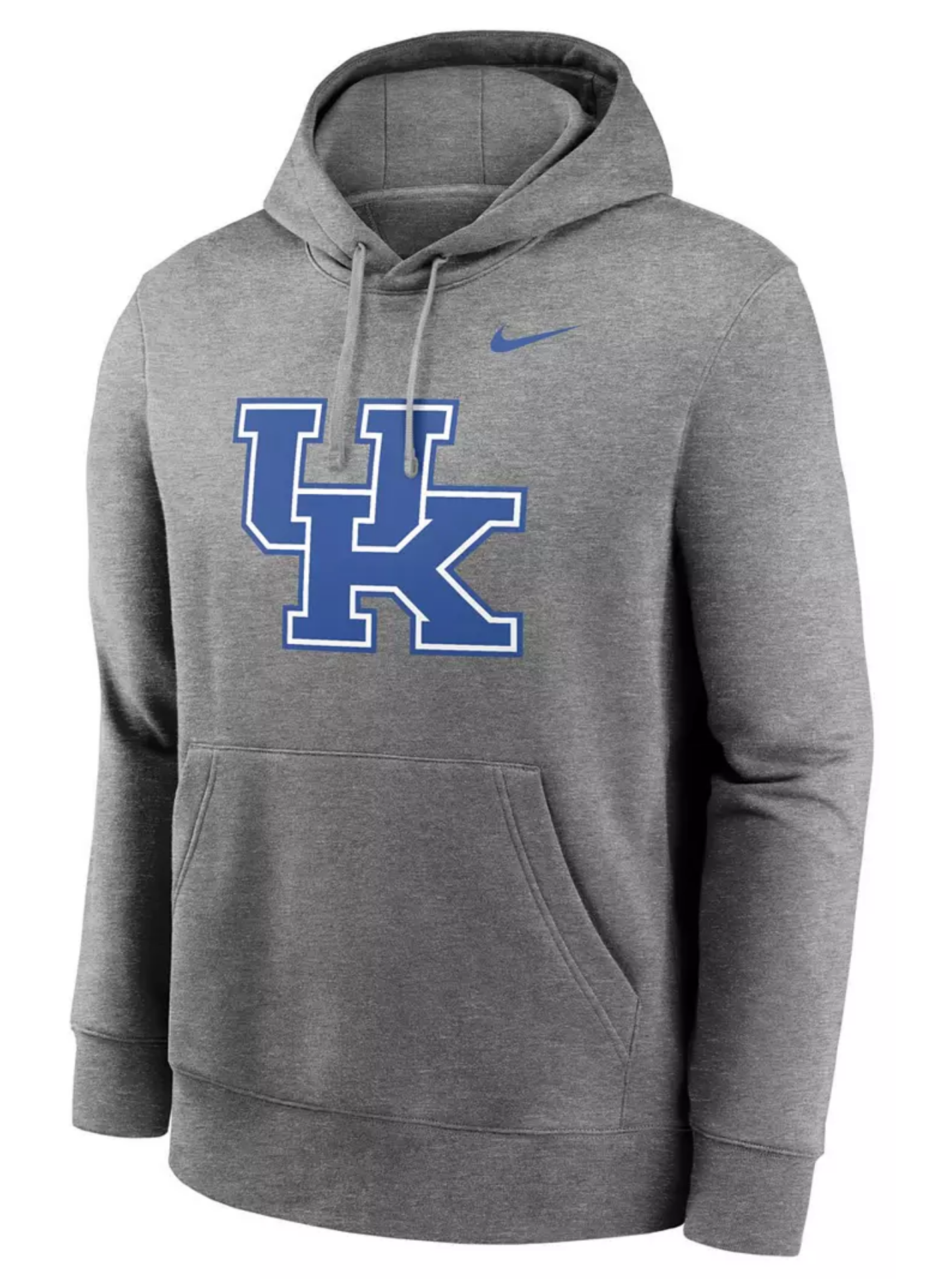 Kentucky Wildcats  Primary Logo Nike Pullover Hoodie - Grey Heather