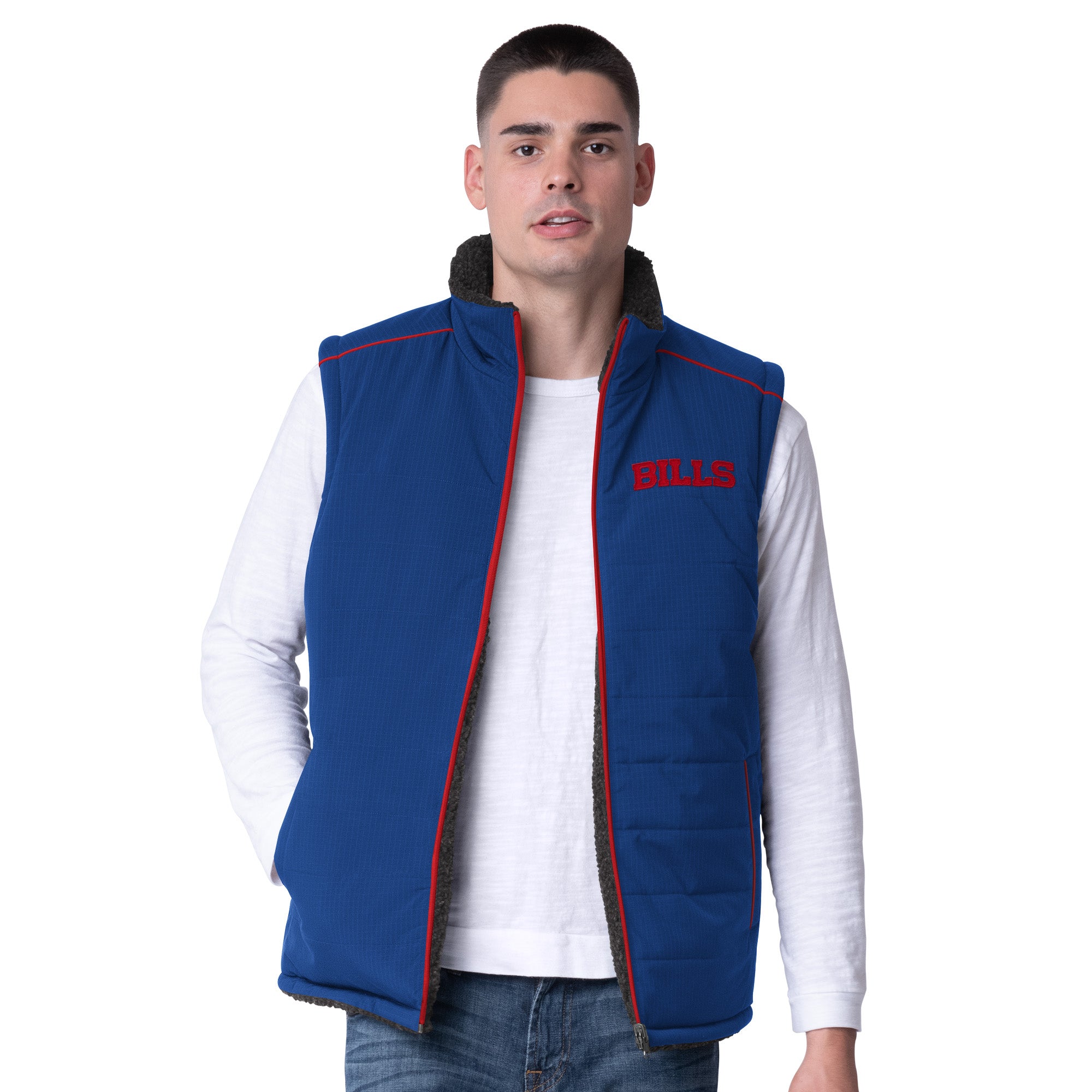 Bills Reversible Full-Zip Vest