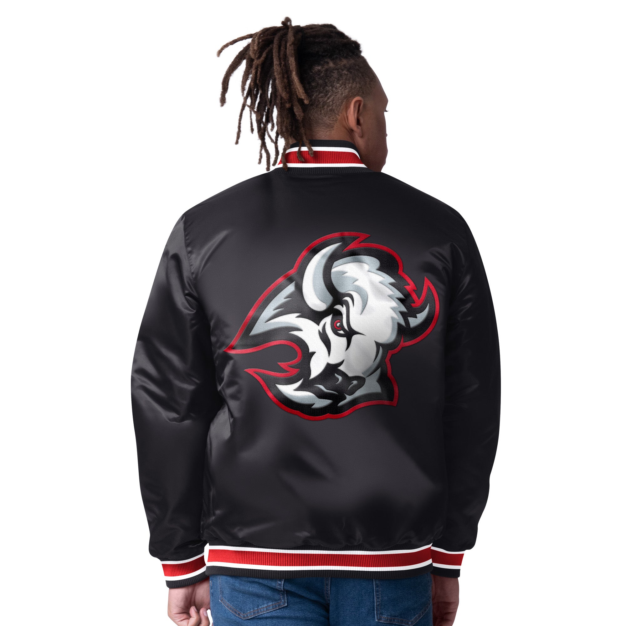 Starter Men's Buffalo Sabres Closer Reversible Varsity Jacket