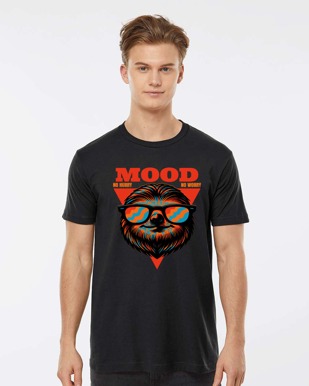 Sloth Mood, No worries no hurries Funny T Shirt