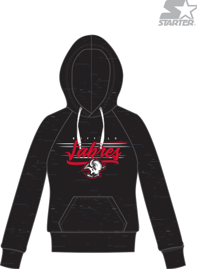 Buffalo Sabres Starter Women’s "Goathead" Lightweight Hoodie - Black