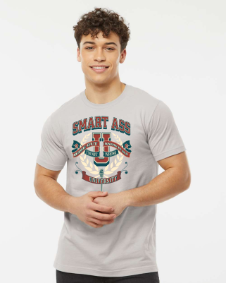 SmartassUniversityT-shirtonModel.png