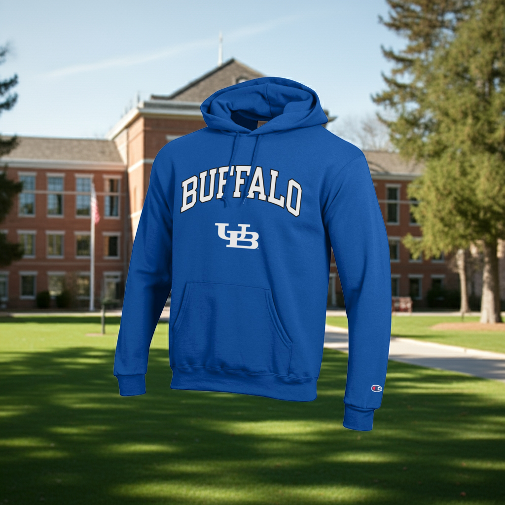 University at Buffalo Arched Buffalo over UB Hooded Sweatshirt