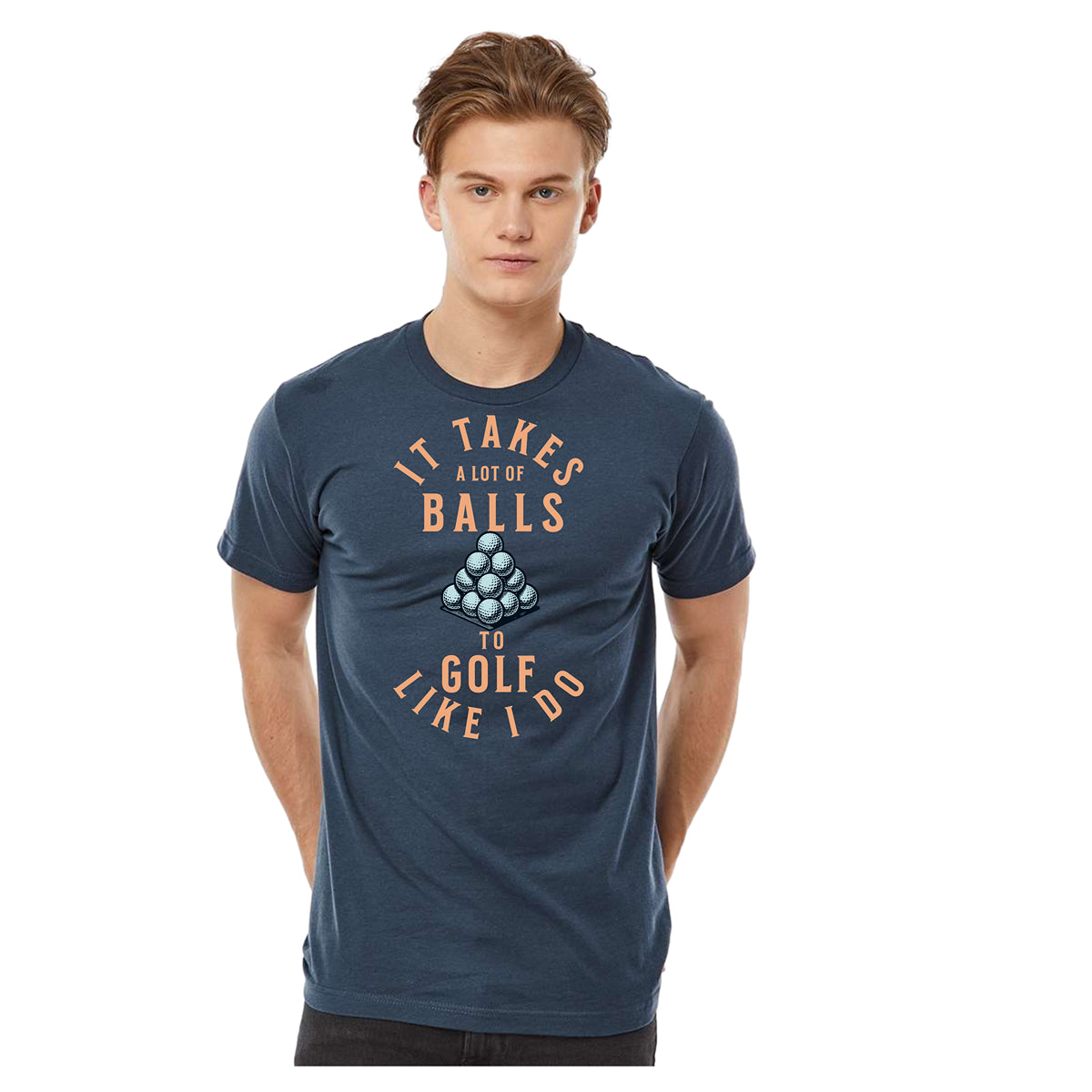 It takes a lot of Balls to play golf Funny Golf Men T Shirt