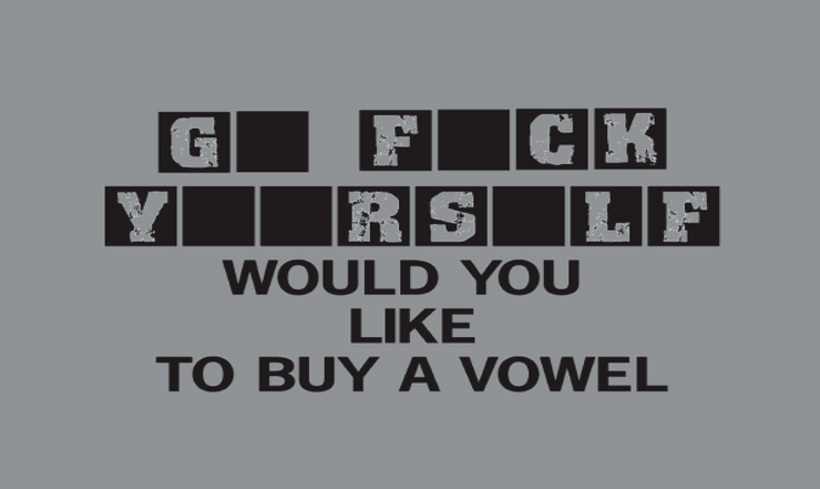 Would You Like To Buy A Vowel Funny Men T Shirt - TeeShirtUniversity.com 
