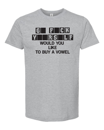 Would You Like To Buy A Vowel Funny Men T Shirt - TeeShirtUniversity.com 