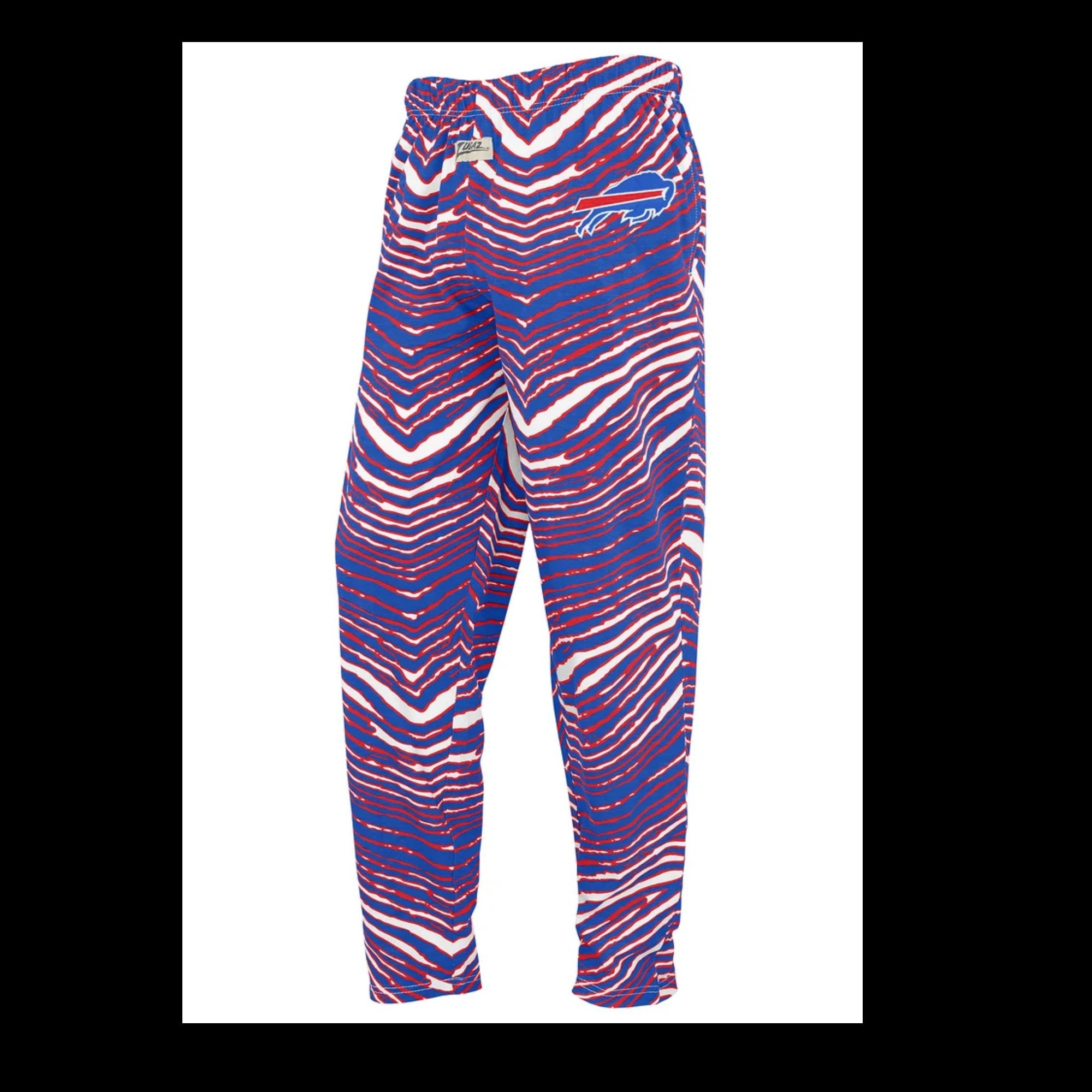 Youth Buffalo Bills Embroidered Zubaz Kids Pants (Royal/Red)