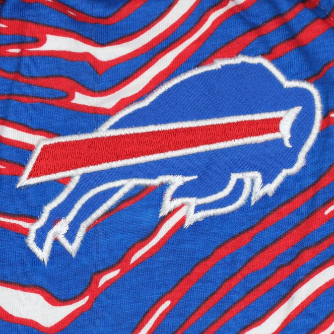 Buffalo Bills Embroidered Zubaz Adult Pants Royal/Red