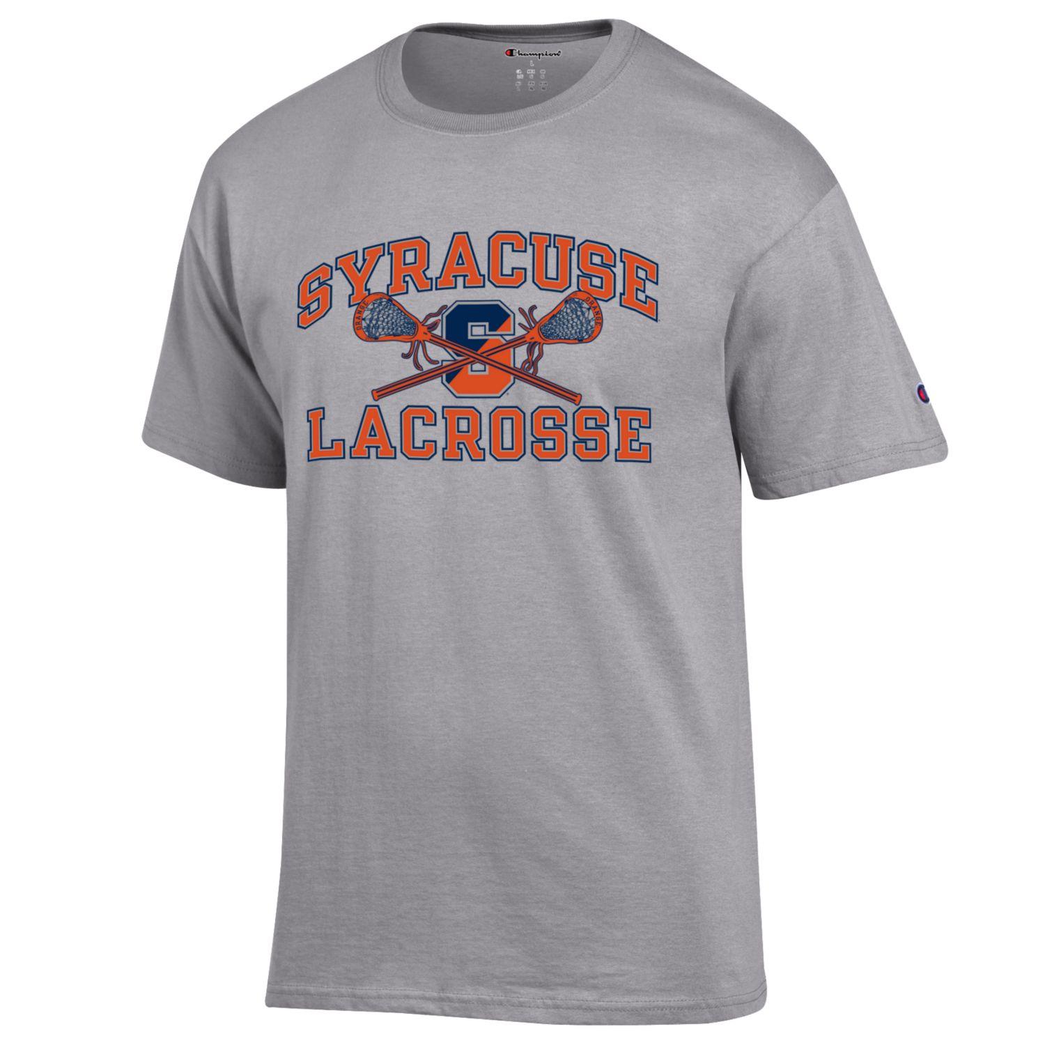Syracuse Orange Lacrosse NCAA Grey T Shirt - TeeShirtUniversity.com