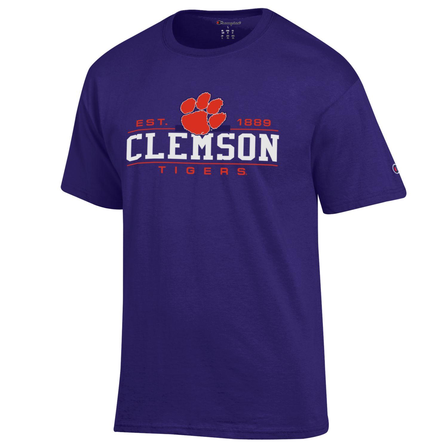 Clemson University Tigers College T shirt - Purple - TeeShirtUniversity.com