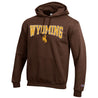 University of Wyoming Hooded sweatshirt Brown - TeeShirtUniversity.com
