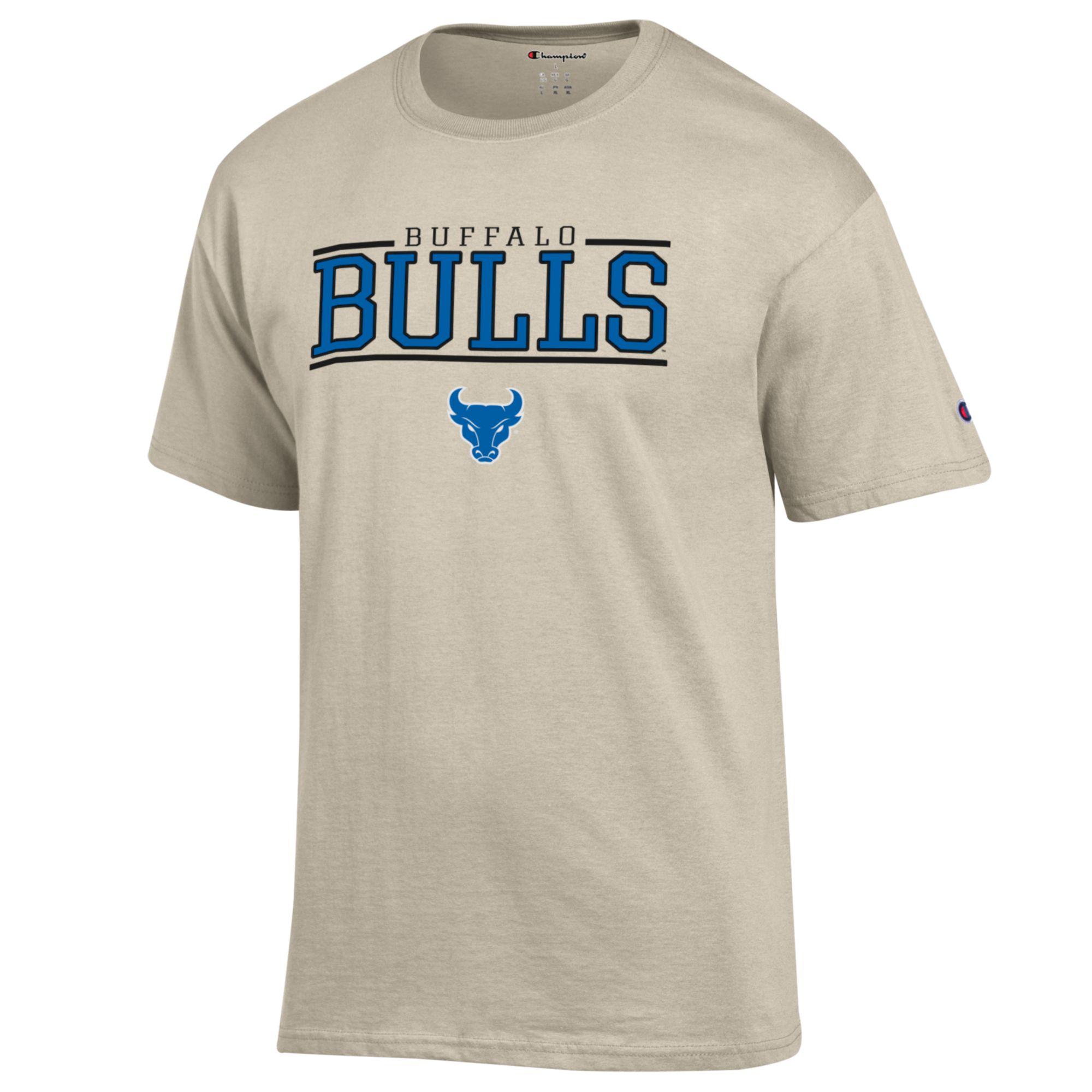 University at Buffalo, UB Buffalo Bulls T shirt, Heather Oatmeal