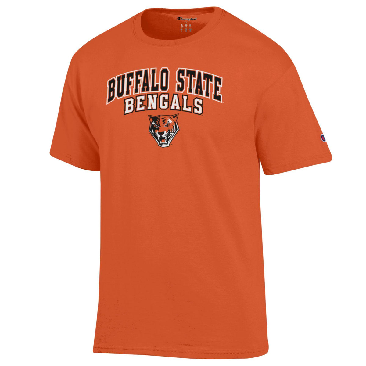 Champion Buffalo State University Bengals Orange T-Shirt Front View