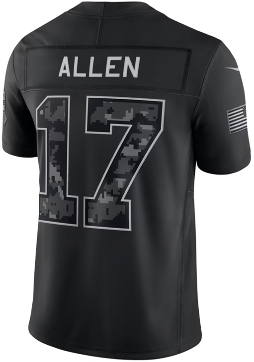 Buffalo Bills Nike Josh Allen 2026 Salute to Service Game Jersey - Black