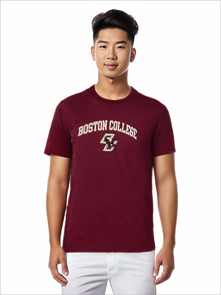 Men's Champion Maroon Boston College Eagles Icon Logo Hockey