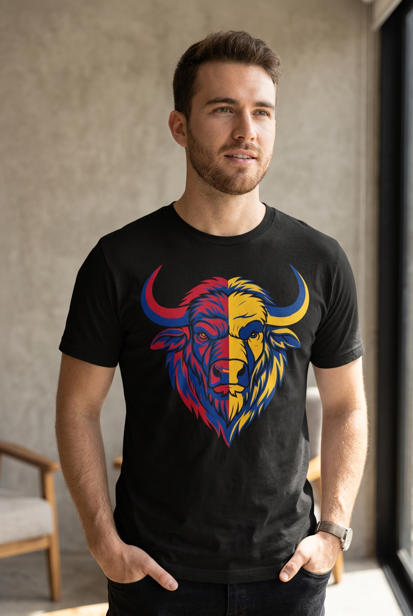 Buffalo Split Fan T-Shirt | Sabres & Bills Game Day Graphic Tee