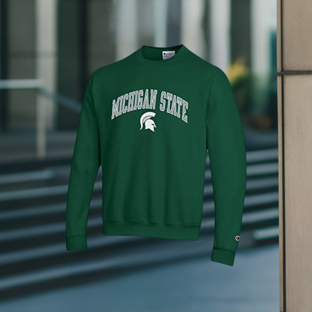 Michigan State Spartans Crewneck Sweatshirt Green