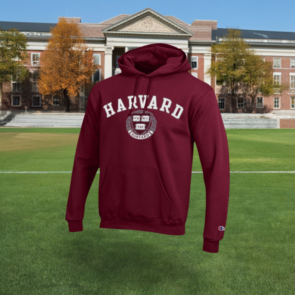 Maroon harvard hoodie outlet