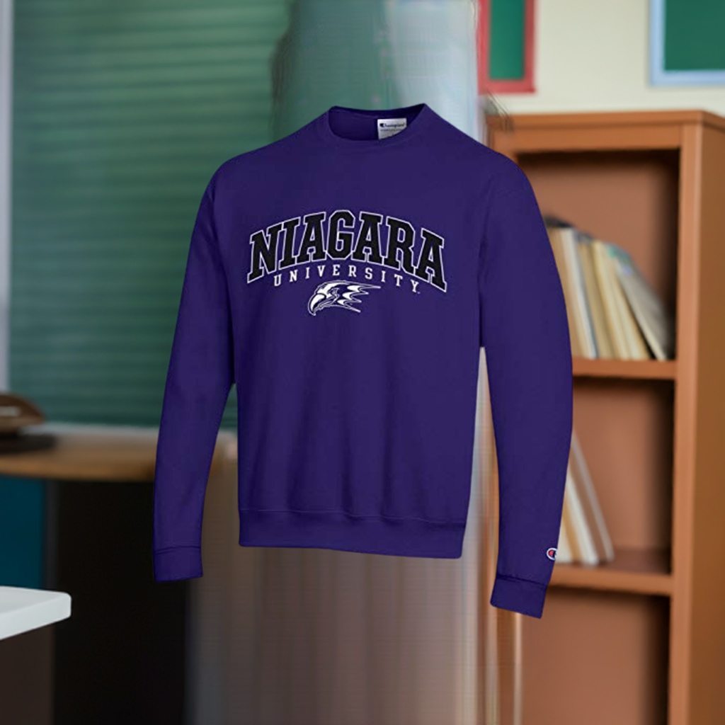 Niagara University NCAA Crewneck Sweatshirt Purple