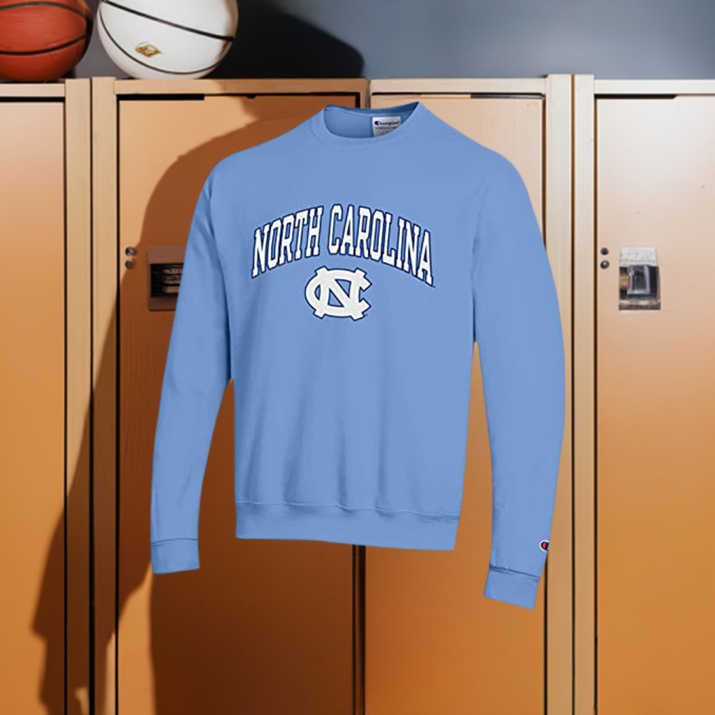 University of North Carolina, UNC Crewneck Sweatshirt Blue