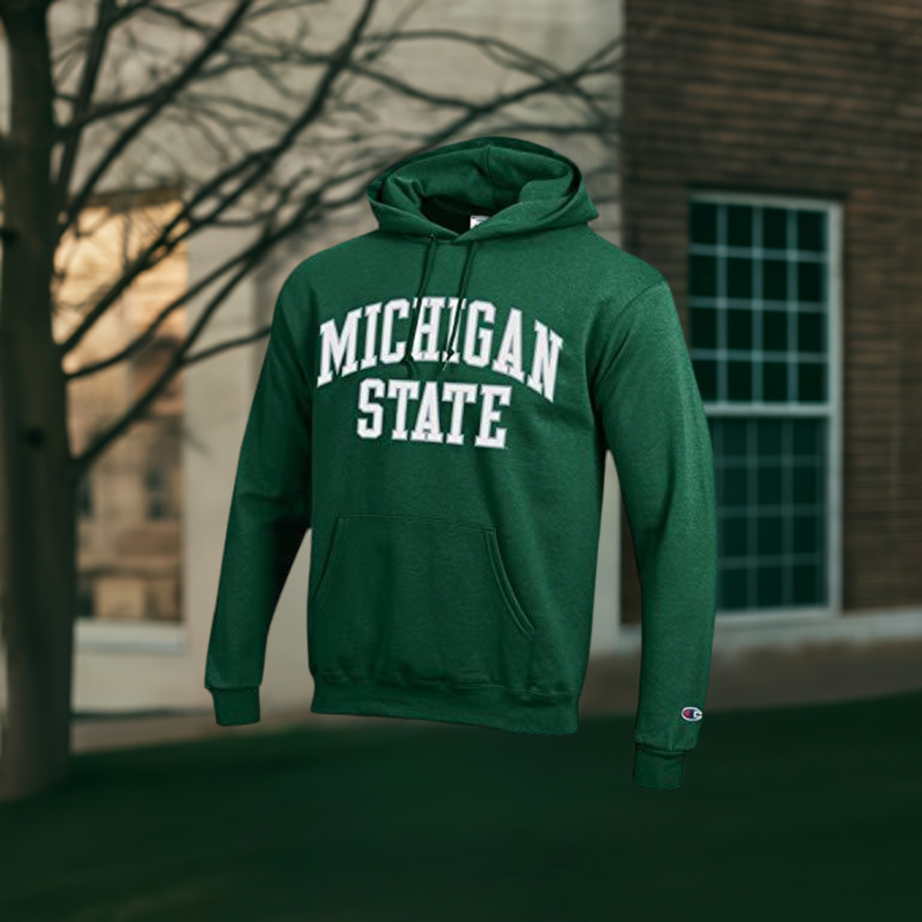 Michigan State Spartans Hooded Sweatshirt, Green
