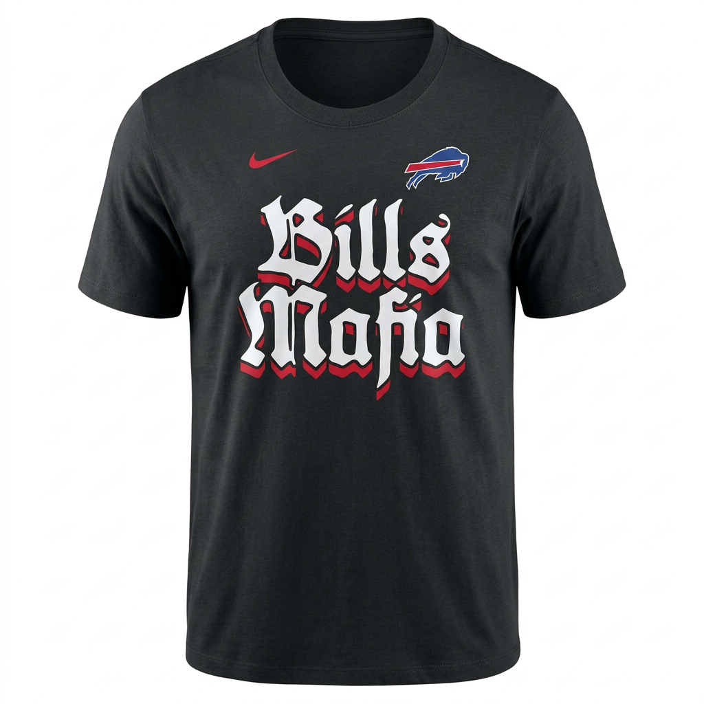 Official Buffalo Bills Nike Mafia Logo Club T-Shirt