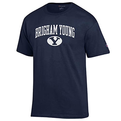 Champion Brigham Young University, BYU T Shirt Navy - TeeShirtUniversity.com